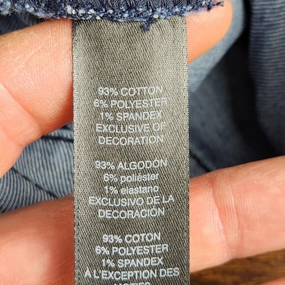 WHBM Jeans Womens 8 Blue Skimmer Stretch Mid Rise Denim Casual Ankle - Picture 10 of 11